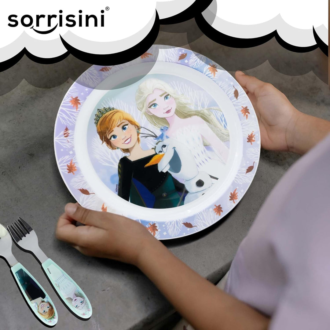 Sorrisini Kindergeschirr set, kinderbesteck Edelstahl, Wiederverwendbares geschirr Set, Kinder Essge