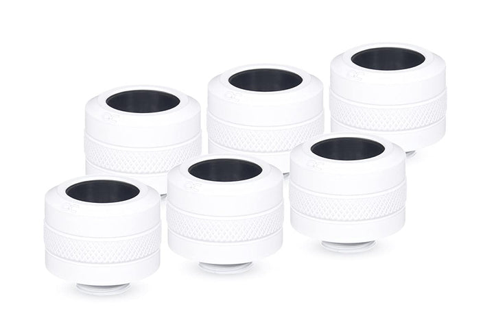 Alphacool 17484 Eiszapfen PRO 16mm HardTube Fitting G1/4 - White Sixpack Anschluss Wasserkühlung