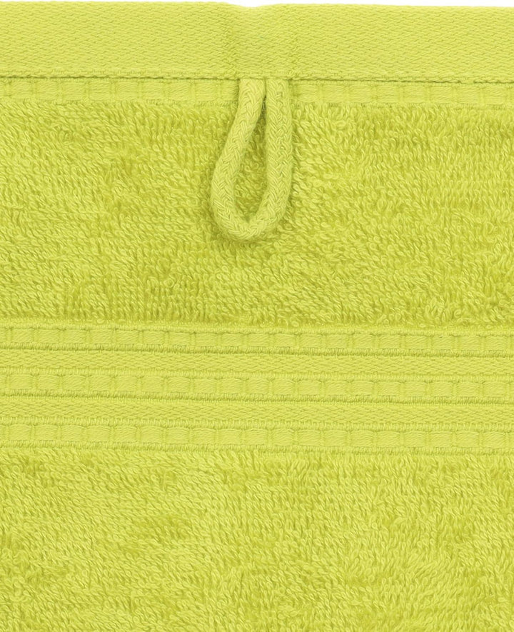 Julie Julsen Bio Duschtuch-Set 4 TLG. 2 Dusch- 2 Handtücher Limette 100% Baumwolle Frotte 550g/m² Li