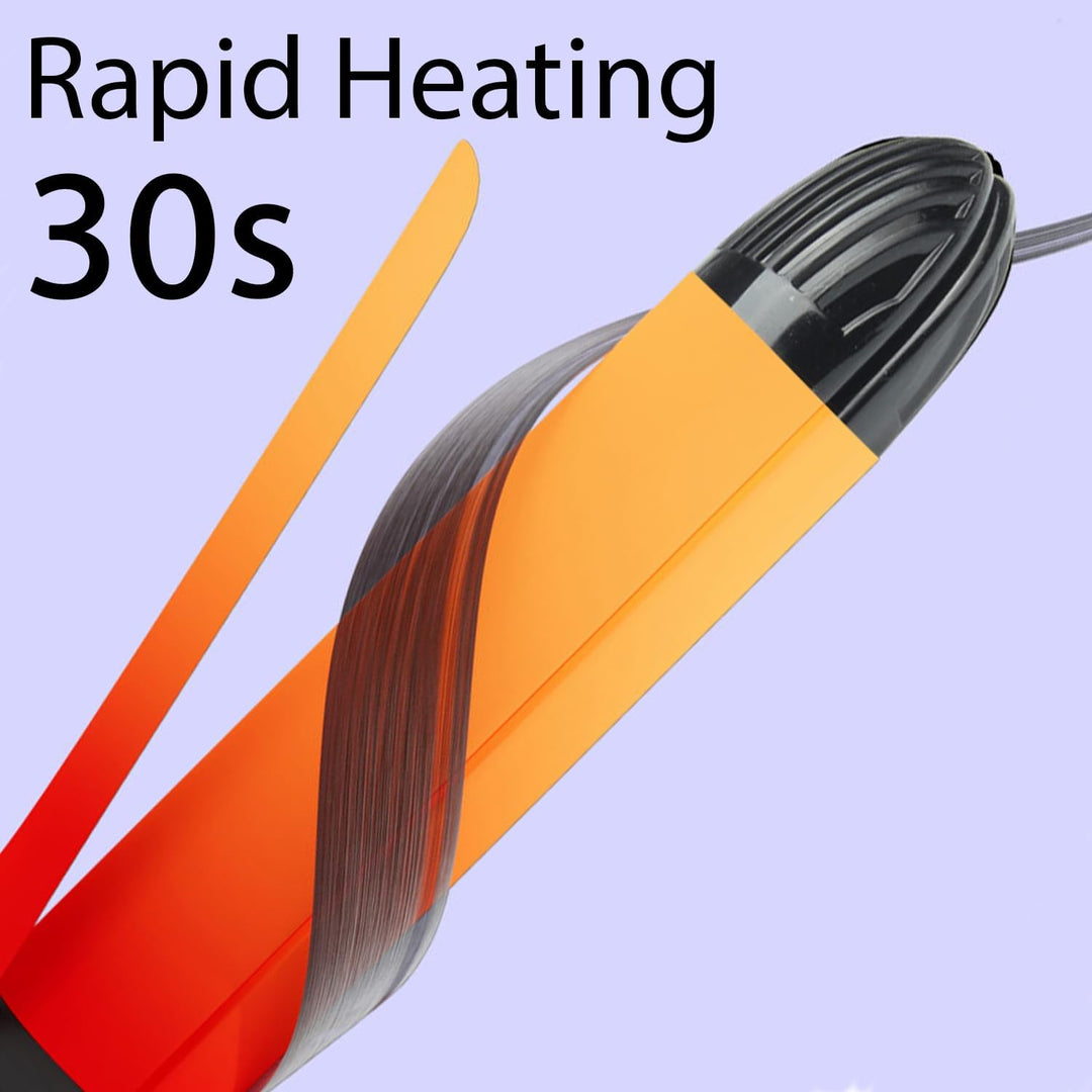 Glätteisen Haarglätter 2 in 1 Lockenstab mit 30 mm Platte Keramik Glätter, Glätteisen Locken und Rot
