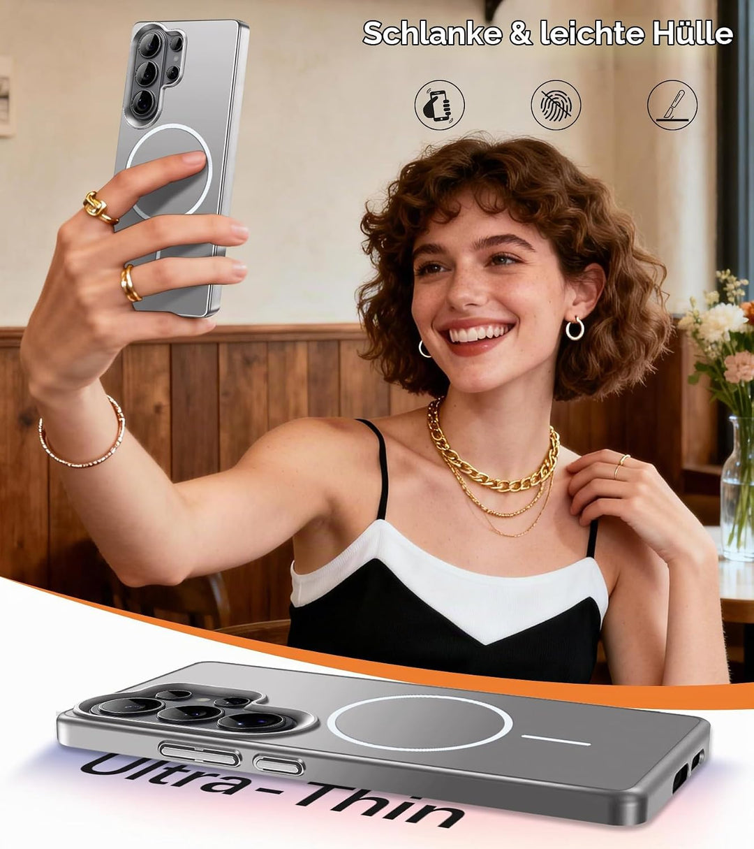 Ultradünne Hülle für Samsung Galaxy S26 Ultra 5G, Extrem Dünn Matte S26 Ultra Handyhülle PC Schale K