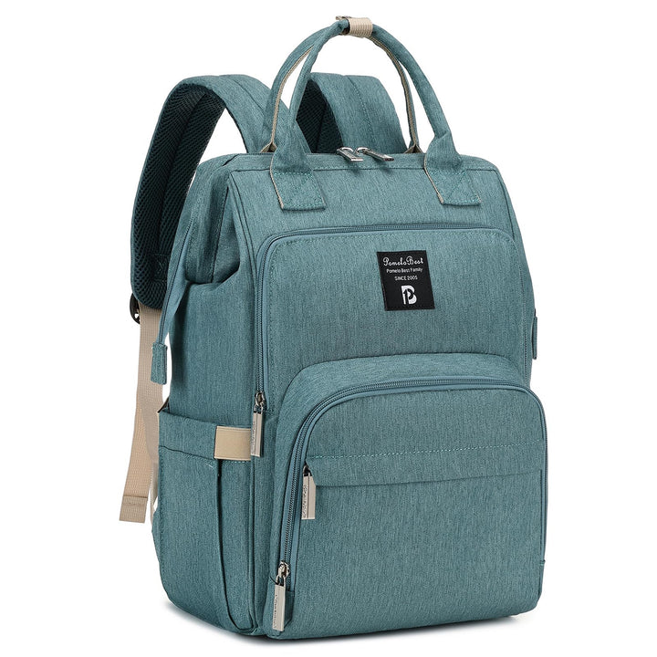 Pomelo Best Baby Wickelrucksack stylische Wickeltasche Rucksack mit Haken wasserdicht multifunktiona