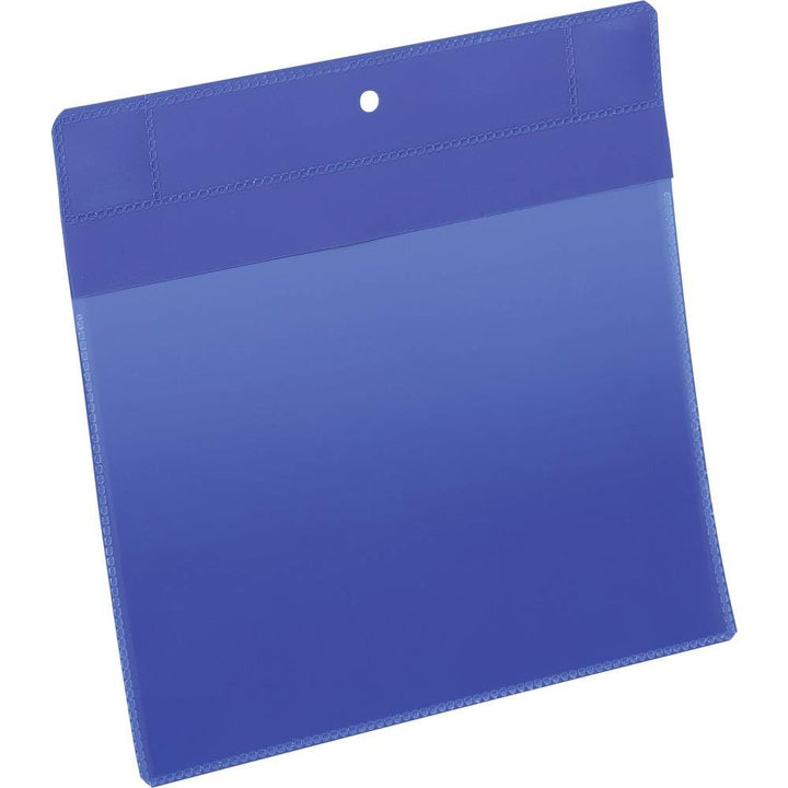 Durable Kennzeichnungstasche plus (A5 quer) Packung à  10 Stück, blau, 174607 A5 Querformat, A5 Quer