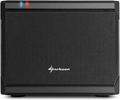 Sharkoon QB One PC-Gehäuse (Mini-ITX, 2X 2,5/3,5 interne, 2X USB 3.0/2.0),Schwarz