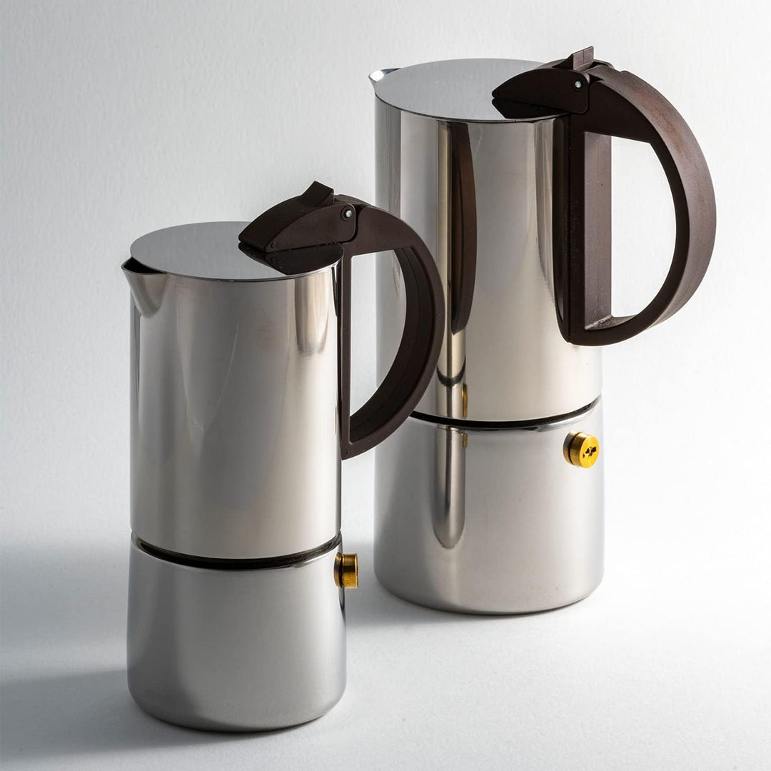 Gnali & Zani CHICCA Espressokocher | Edelstahl | Für 6 Tassen | Alle Herdarten inklusive Induktion |