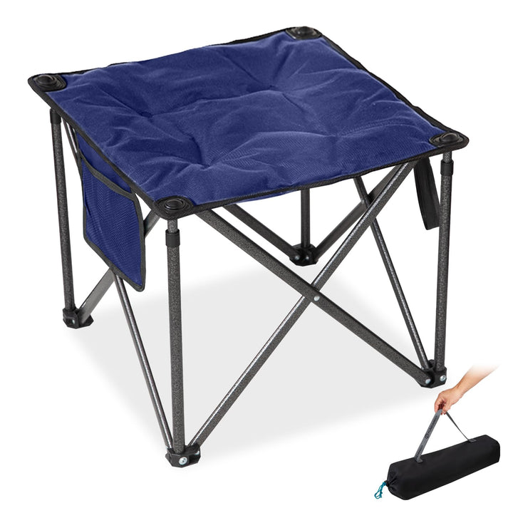 FUNDANGO Campinghocker faltbar 180KG, 46cm Klapphocker faltbar, gartenhocker mit Tragetasche, faltho
