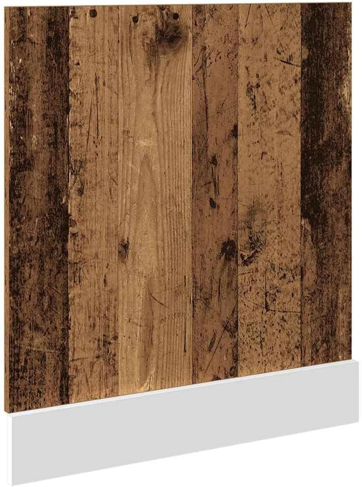 vidaXL Geschirrspülerblende Altholz-Optik 60x1,5x67 cm Holzwerkstoff, Blende, Frontblende, Geschirrs