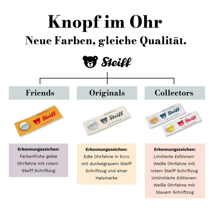 Steiff Kuscheltier Gilda Gans mit Rassel, Süsses Stofftier, Jungen, Mädchen &amp; Babys ab 0 Monaten, Fr
