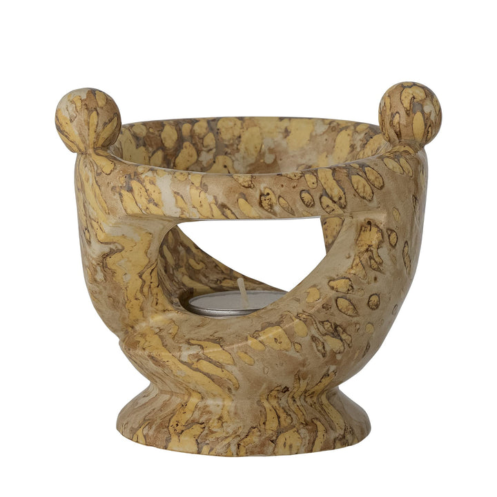 Bloomingville Votive Melucca 16,5x13x12,5 cm Natur, 16,5x13x12,5 cm Natur