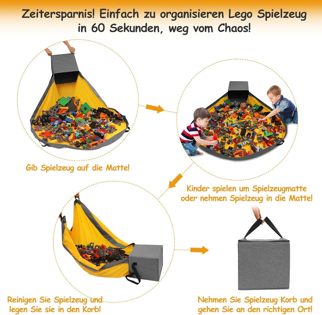Spielzeug Aufbewahrungsorganizer für Spielmatte Tasche – Duplo Spielzeug Aufbewahrungsbehälter für K