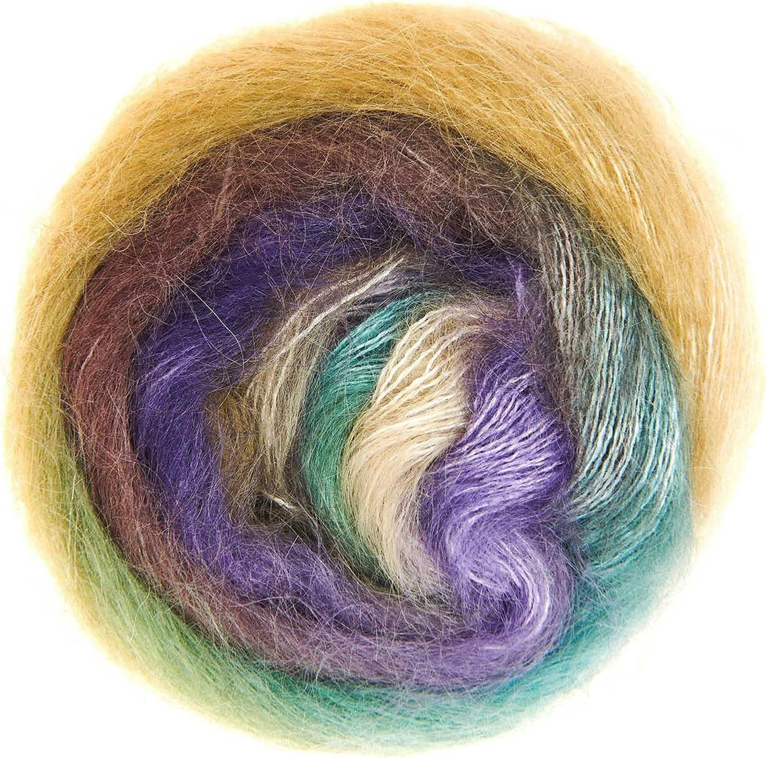 Rico Essentials Super Kid Mohair Loves Silk Print, Lacegarn Mohair Seide Farbverlauf zum Stricken un