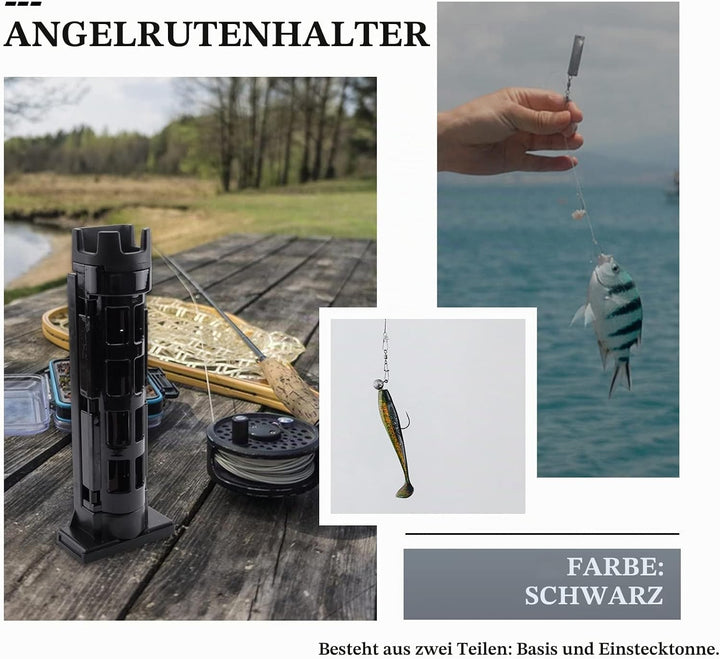Angeln Ruten Halter Raft Angelen ZubehöR Vertikale Einstecken Vorrichtung für Box Angeln GeräT-Schwa