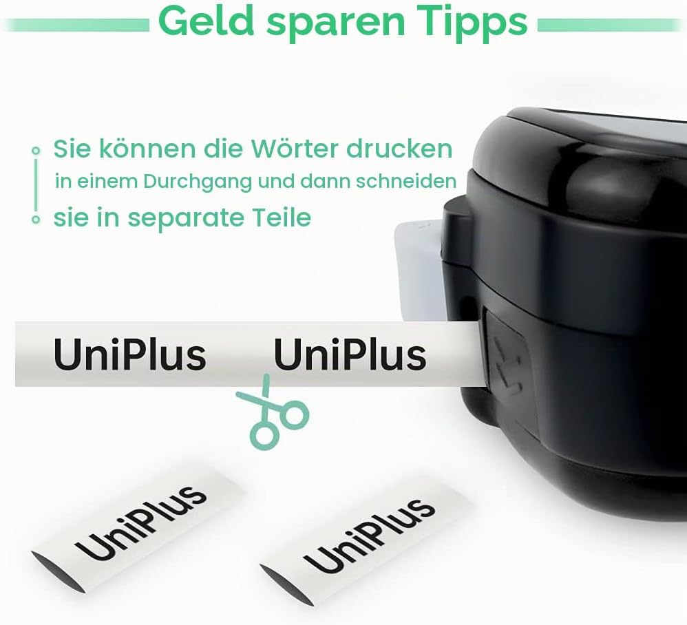 UniPlus Kompatibel Tze Schleifenband als Ersatz für Brother Schrumpfschlauch Hse621 Hs-621 HSc-621 8