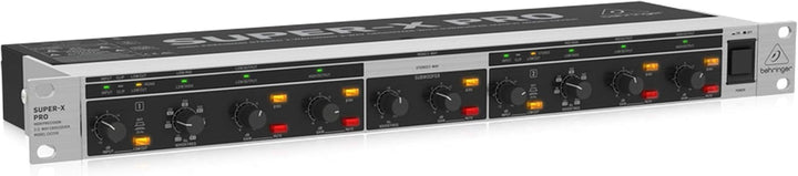 Behringer SUPER-X PRO CX2310 V2 Hochpräzise Stereo 2-Wege/Mono 3-Wege Frequenzweiche mit Subwoofer-A