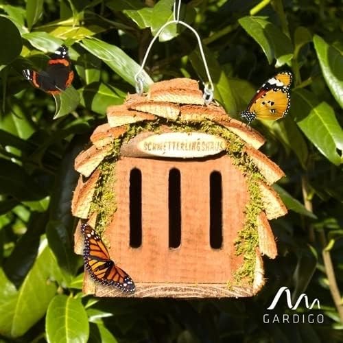 Gardigo Schmetterlingshaus zur Schmetterlingszucht und Gartendeko I Insektenhaus für Schmetterling z