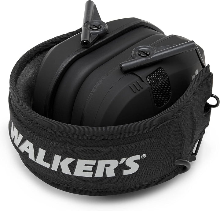 Walker's Game Ear Razor Slim Electronic Muff Schwarz, Schwarz
