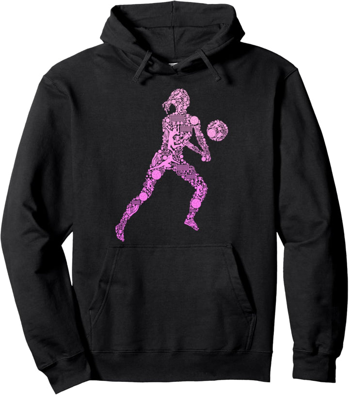Volleyball Mädchen Volleyballerin Frauen Damen Pullover Hoodie