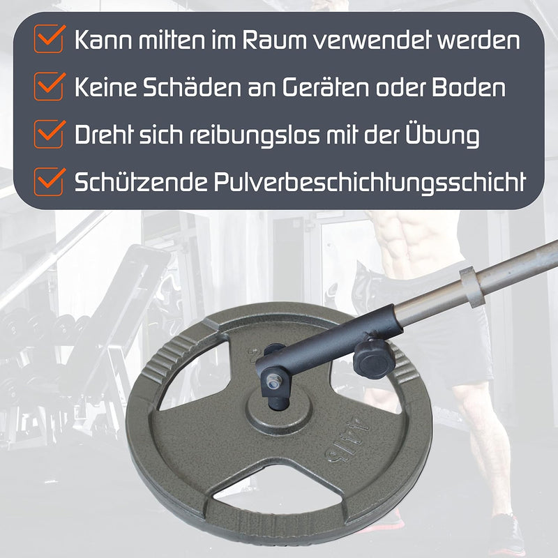 Ruffman Landmine support für Langhanteln 30mm – T Bar Row - Fitness Langhantel Rudergriff - Rückentr