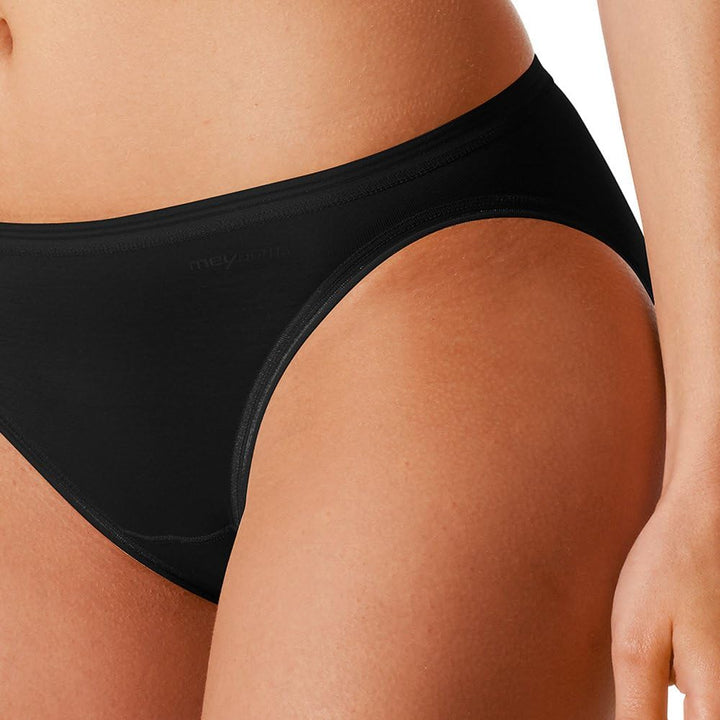 Mey 2er Pack Damen Minislips Lights Basic - 89210 - Schwarz - Grösse 38 Bodysize - Damenslips ohne S