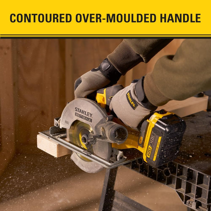 Stanley FatMax 18V Akku-Handkreissäge SFMCS500B (werkzeuglose Schnitttiefen- und Winkeleinstellung b