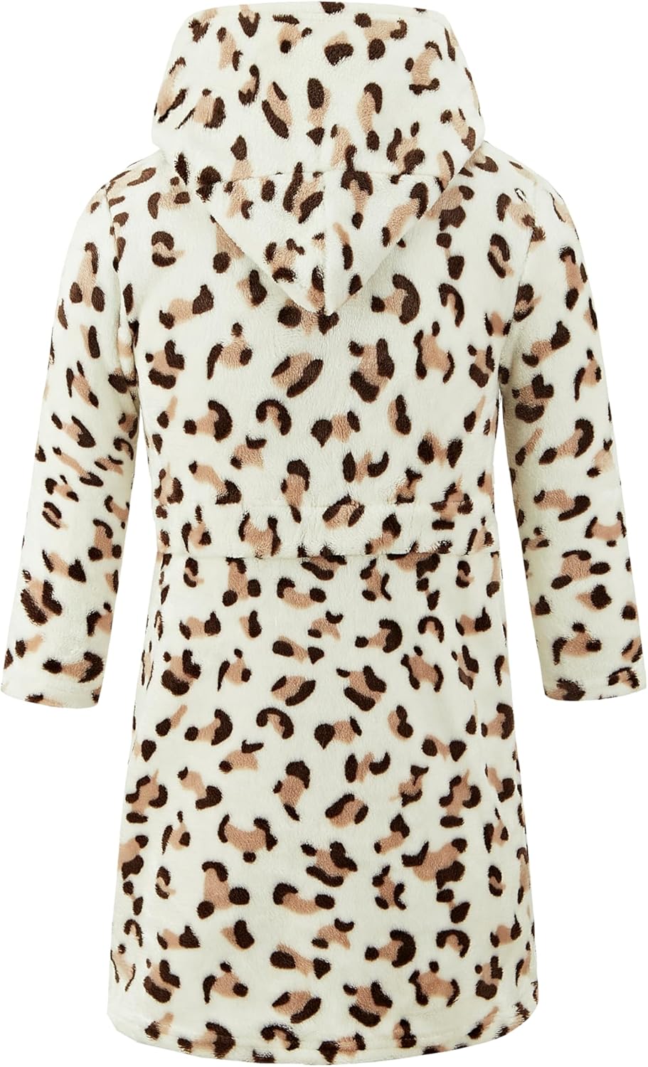 Unisex Baby Mit Kapuze Bademantel Kinder Flanell Pyjama Morgenmantel zum Jungen Mädchen Nachtwäsche