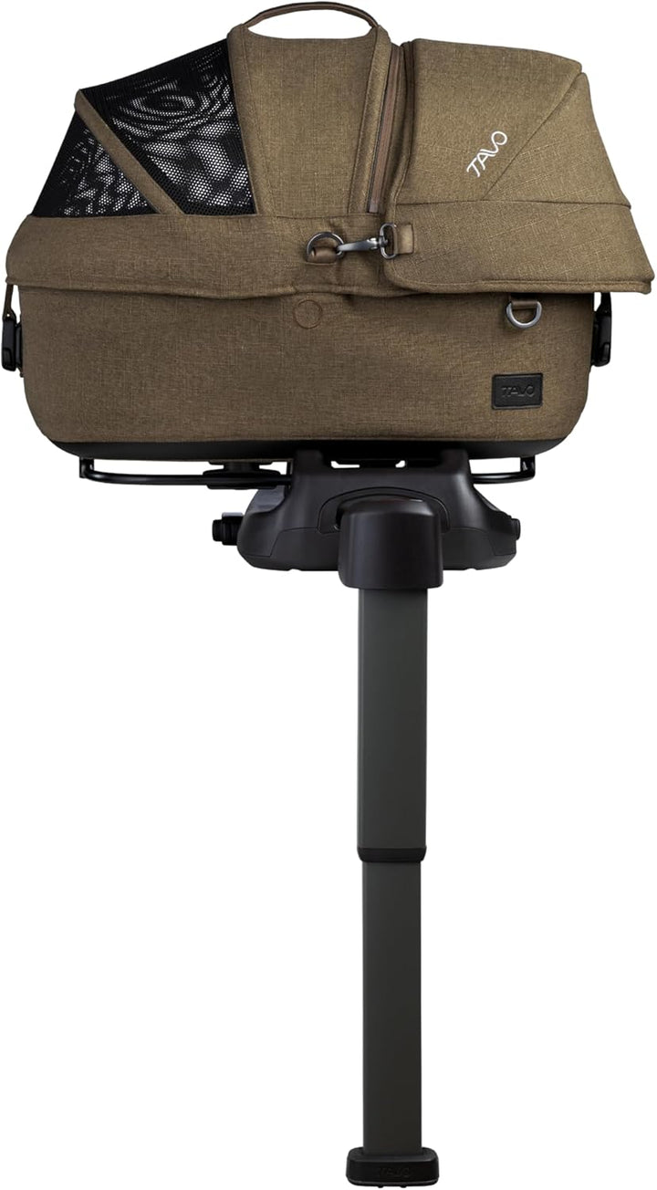 Tavo Maeve Small Flex‑Griff Haustier‑Autositz mit ISOFIX‑Bodenplatte, 2 Matratzenauflagen, Geeignet