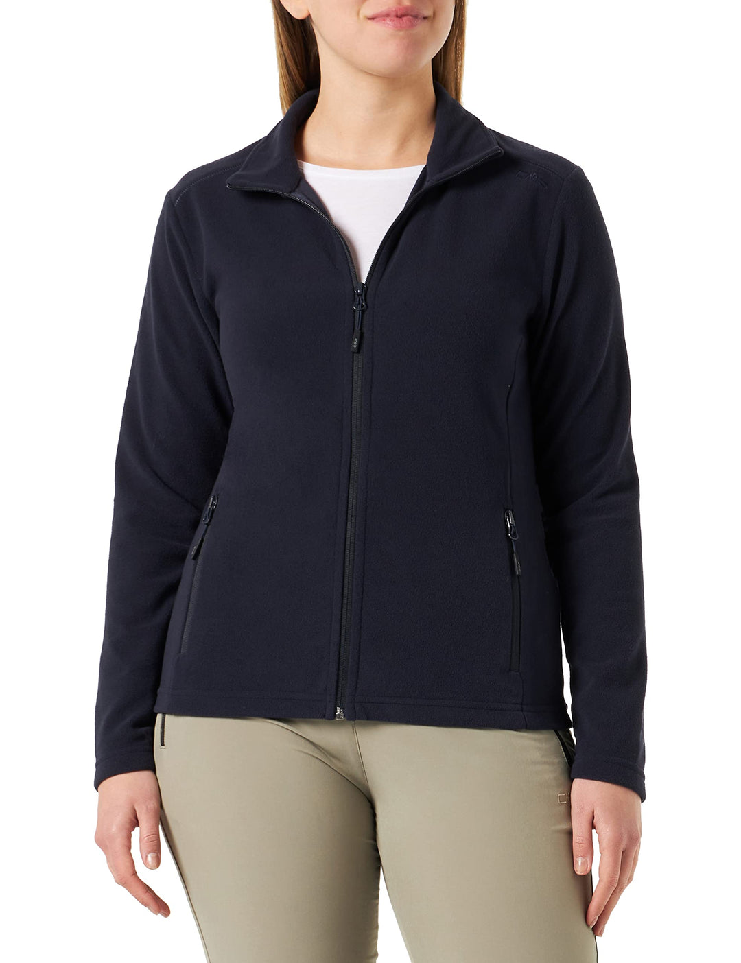 CMP Damen Knitted Mesh Jacke Fleecejacke Fleecepullover 36 Schwarz Blau, 36 Schwarz Blau