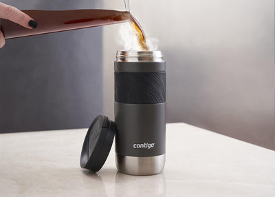 Contigo Byron 2.0 Thermobecher, Edelstahl Isolierbecher mit Snapseal Verschluss Sake, Sake