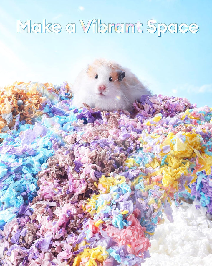 BUCATSTATE Hamsterstreu 70L, wirklich zu 99,9% staubfreie Papier-Einstreu für Nager mit Geruchskontr