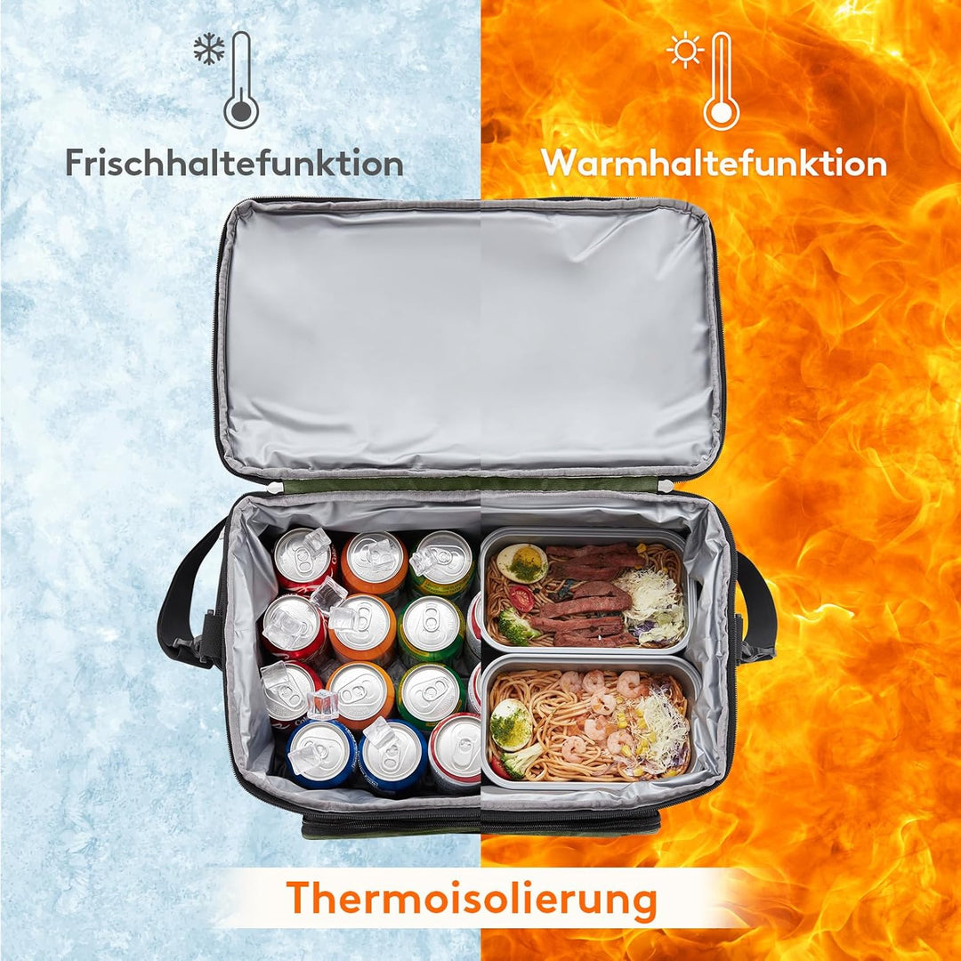 Lifewit Grosse Kühltasche 30L 48 Dosen, Kühlbox Faltbar, Isolierte Lunch Tasche, Leichte, Tragbare K