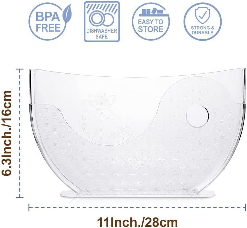 BANU Reispapier-Wasserschale mit Seitentaschen-Halter für Reispapierverpackungen für Frühlingsrollen