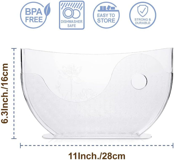 BANU Reispapier-Wasserschale mit Seitentaschen-Halter für Reispapierverpackungen für Frühlingsrollen