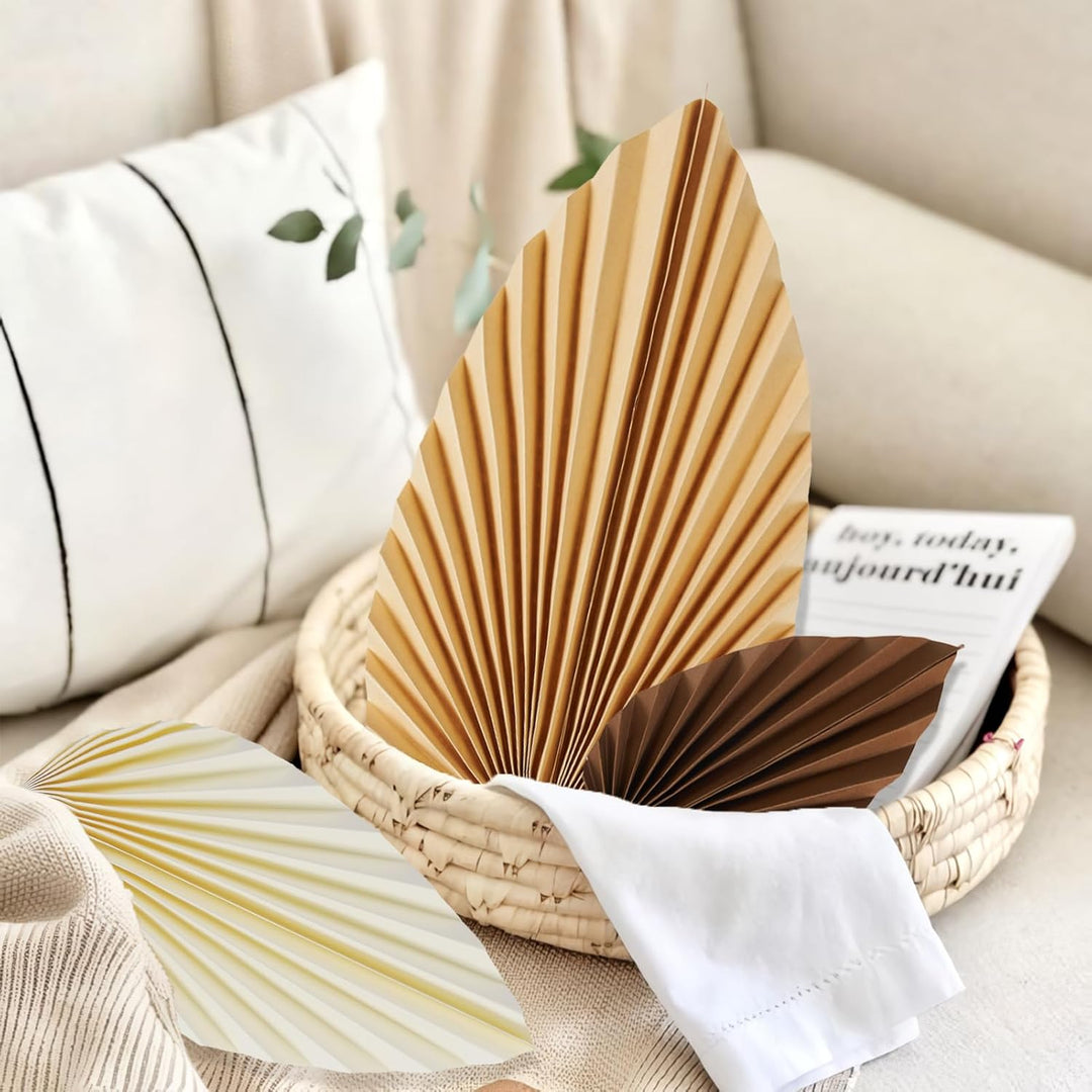 Easy Joy Autumn Decorations,Papier Leaves Deko,Hanging Paper Fan Garland Decoration,Fall Decor,Herbs