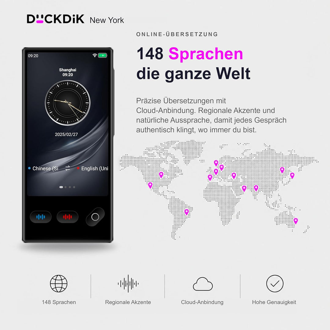 New York 2026, Sofort-Sprachübersetzer + App Offline-Übersetzung Lebenslang Inklusive (Wert 120€/Jah