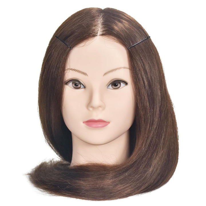 Schaufensterpuppe Kopf 20„-22“ Weiblich 85% Echthaar Friseur Kosmetologie Schaufensterpuppe Schaufen