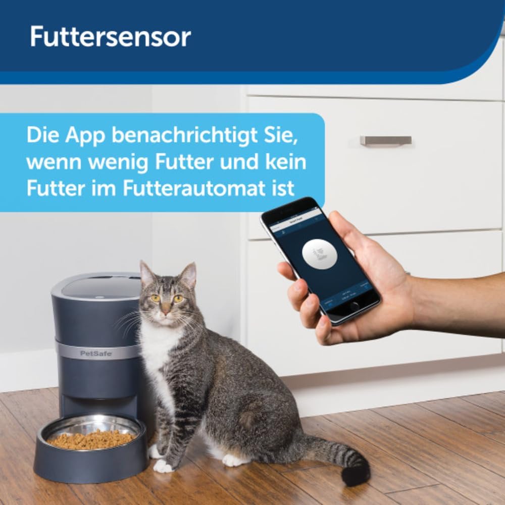 PetSafe Smart Feed Futterautomat, Mit Smartphone-Steuerung per App, Für Trockenfutter geeignet, 1,5