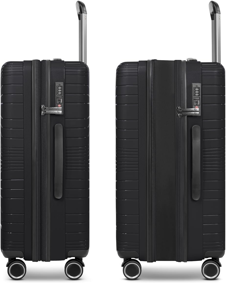 Franky Dallas 3.0 Hartschalen-Kofferset 3 teilig | Trolley-Set ausgestattet mit TSA-Schloss, 4 Rolle