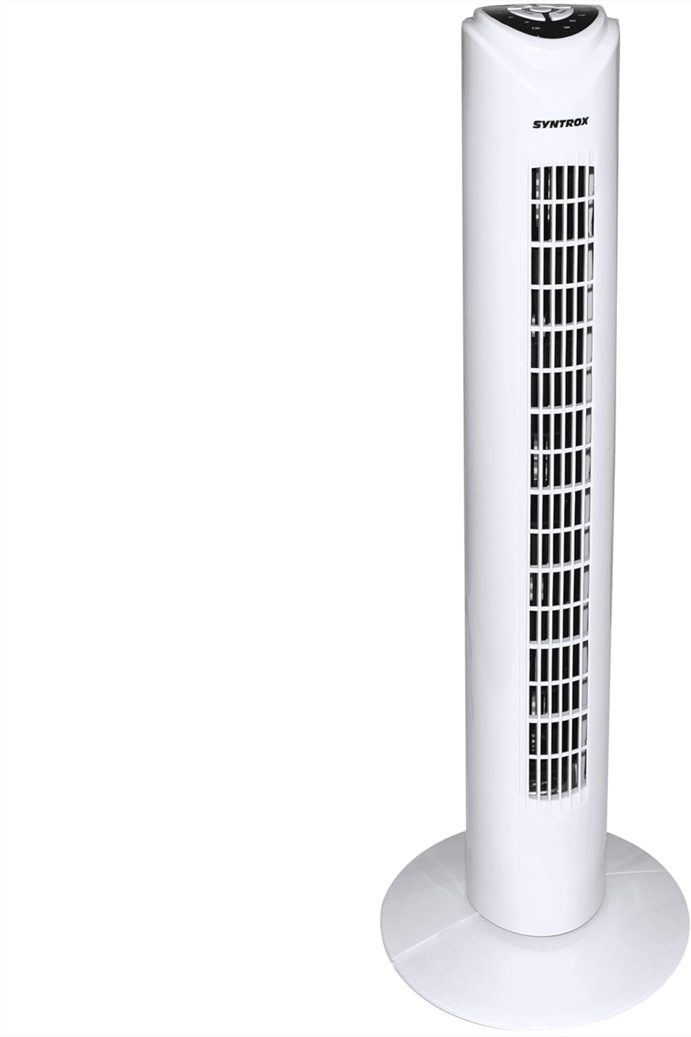 Syntrox Germany Turmventilator oszillierend Drilef | Turm Tower Fan | Standventilator, LED-Tasten, 3