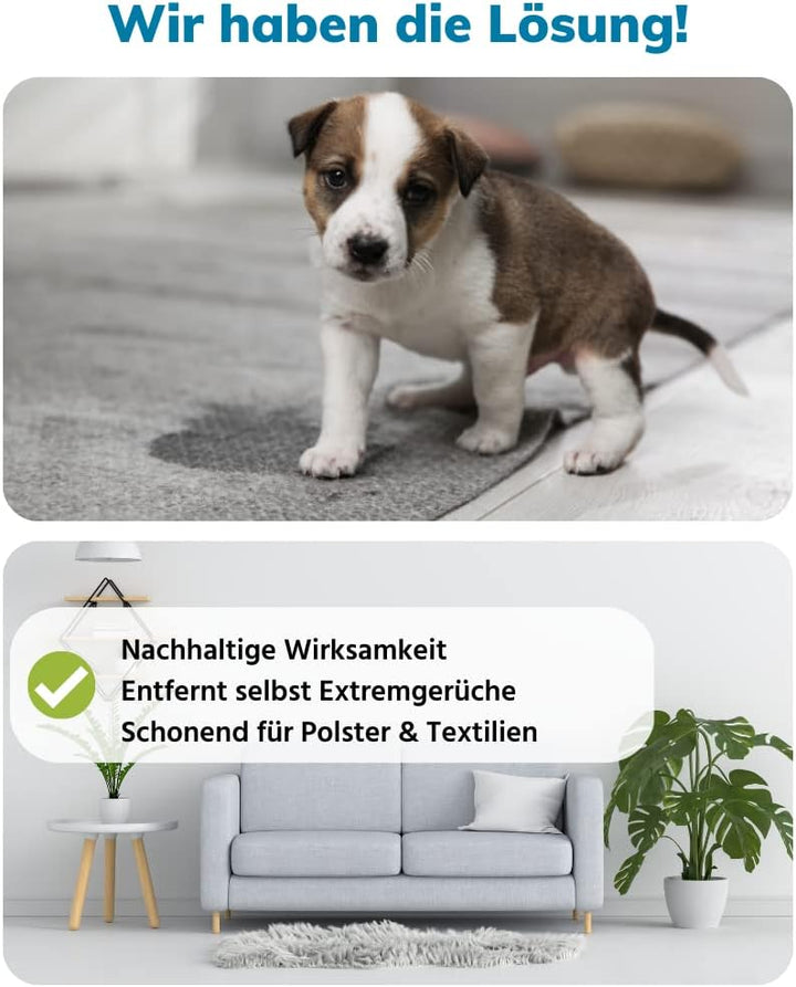 LINOZZ Geruchsneutralisierer gegen Tiergerüche 500 ml. Geruchsentferner für Katzenurin, Hühnerstall,