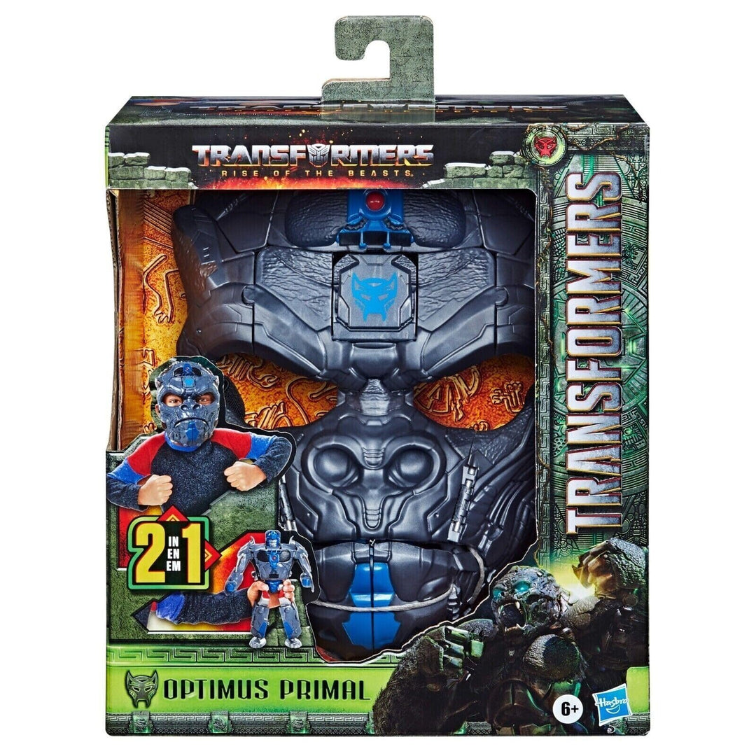 Transformers Spielzeug zu Transformers: Aufstieg der Bestien, Optimus Primal, 2-in-1 Rollenspielmask