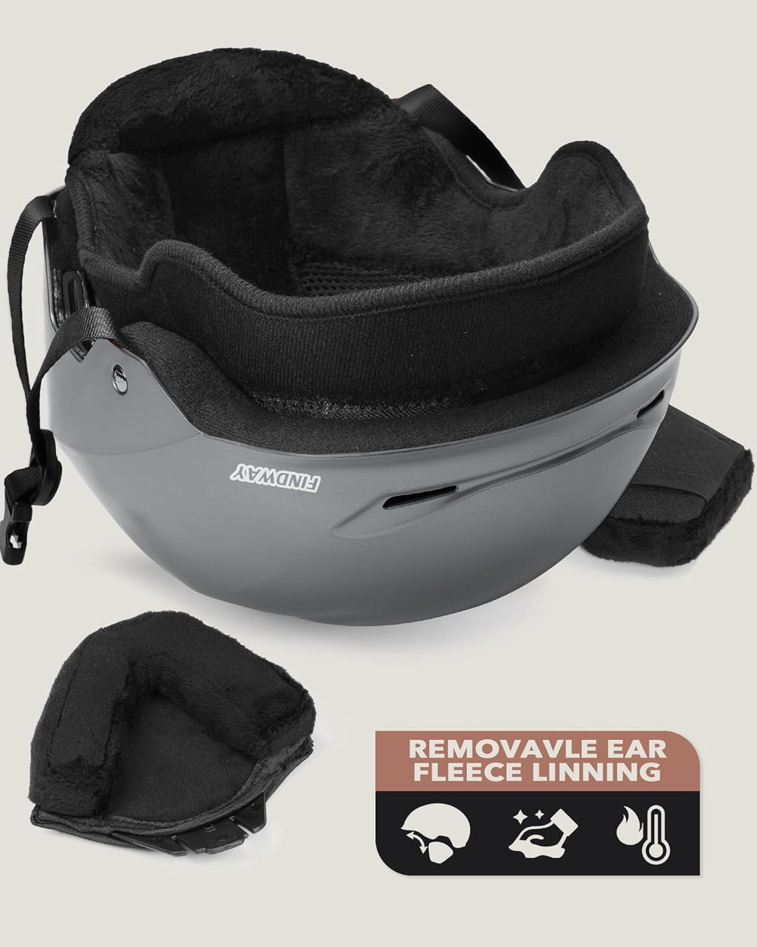 Findway Skihelm für Herren Damen,Unisex Schneesporthelm für Skifahren/Snowboard mit Belüftungssystem
