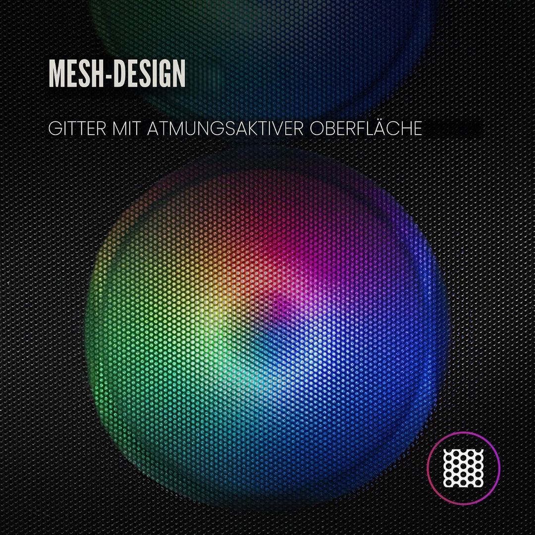 Mars Gaming MCZW, Premium-Kompakt-PC-Gehäuse, MicroATX, Panel + Front Mesh, Weiss, MCZW