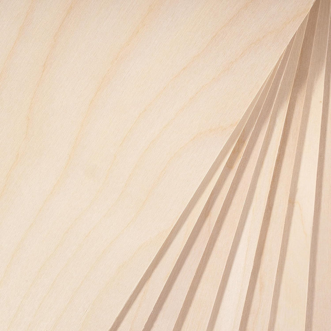 Creative Deco 10 x A4 Sperrholzplatte 3mm | 300 x 210 mm | Birkensperrholz Laserfähig Dünne Holz-Zus