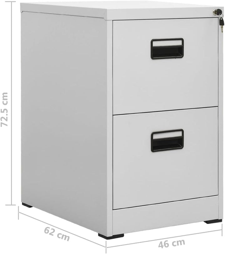 vidaXL Aktenschrank Büroschrank Metallschrank Schrank Stahlschrank Schubladenschrank Bürocontainer L