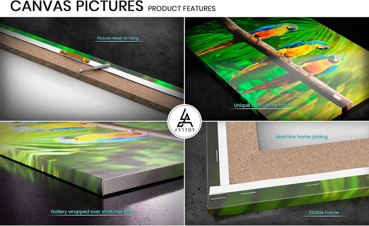 Bilder auf Leinwand Felsen Sandstein Ozean Natur Leinwandbild 70x50cm Wandbilder Dekoration Wohnzimm