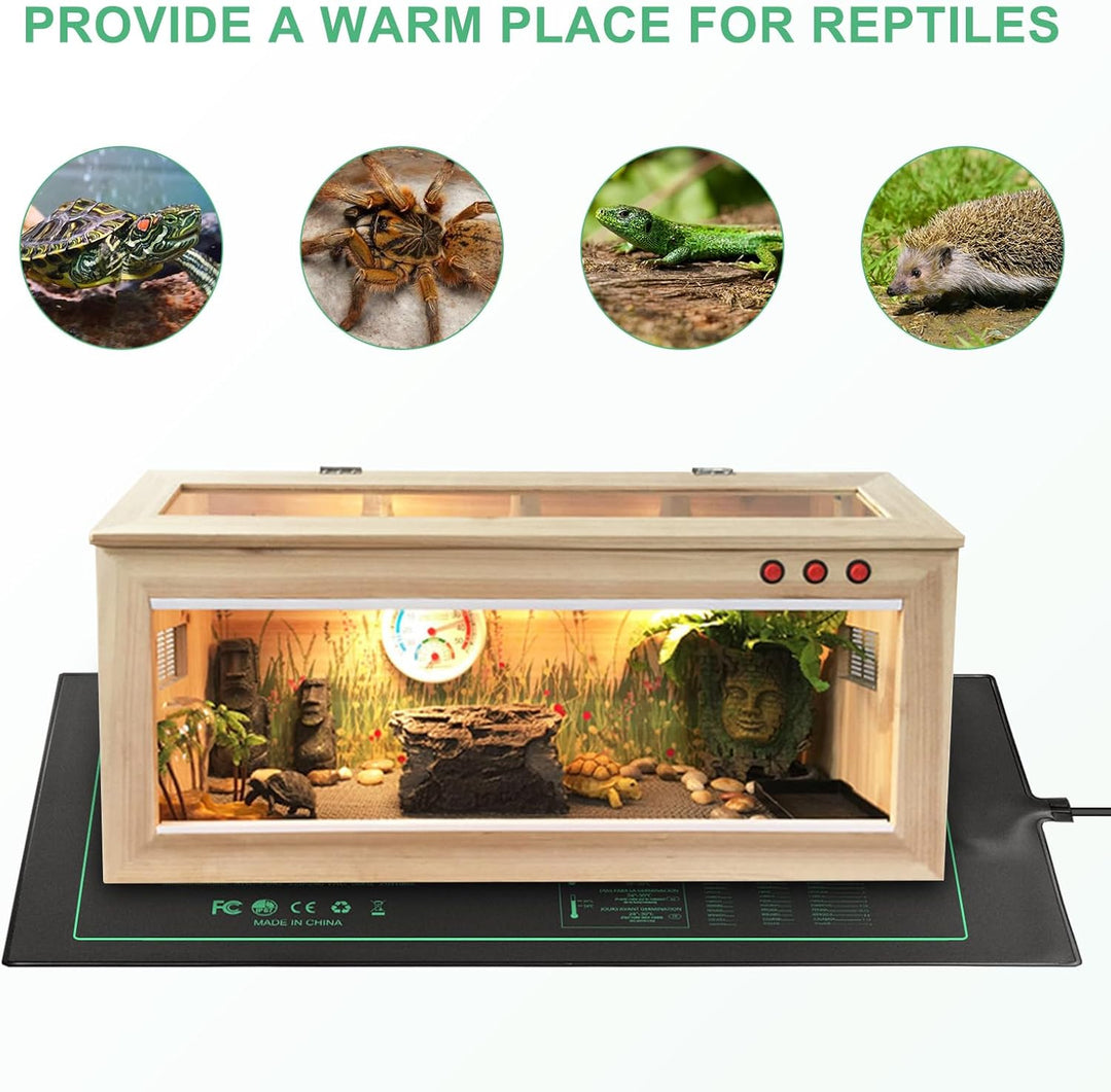 RIOGOO Heizmatte Wärmematte für Sämling Germination und Haustier,Wasserkultur-Samen-Reptil-Betriebsh
