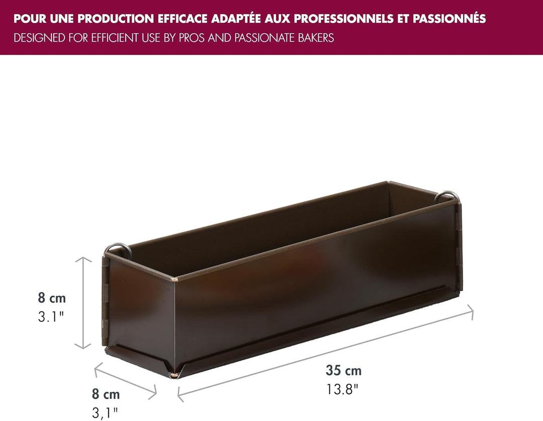 GOBEL 219720 Paste Lang Uni Antihaft. L 13 3/4in x W 3 1/8in x H 3 1/8in, L 13 3/4in x W 3 1/8in x H