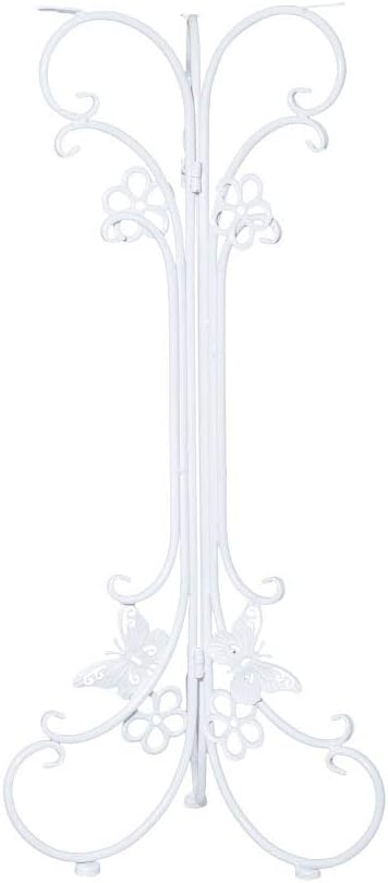 Blumenständer Schwarz,Pflanzenständer Weiss,blumenstand Metall, 2er Set - Pflanzenständer für Blumen