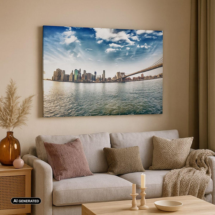 Bilder auf Leinwand Amerika wohnung architektur gebäude Leinwandbild 70x50cm Wandbilder Dekoration W