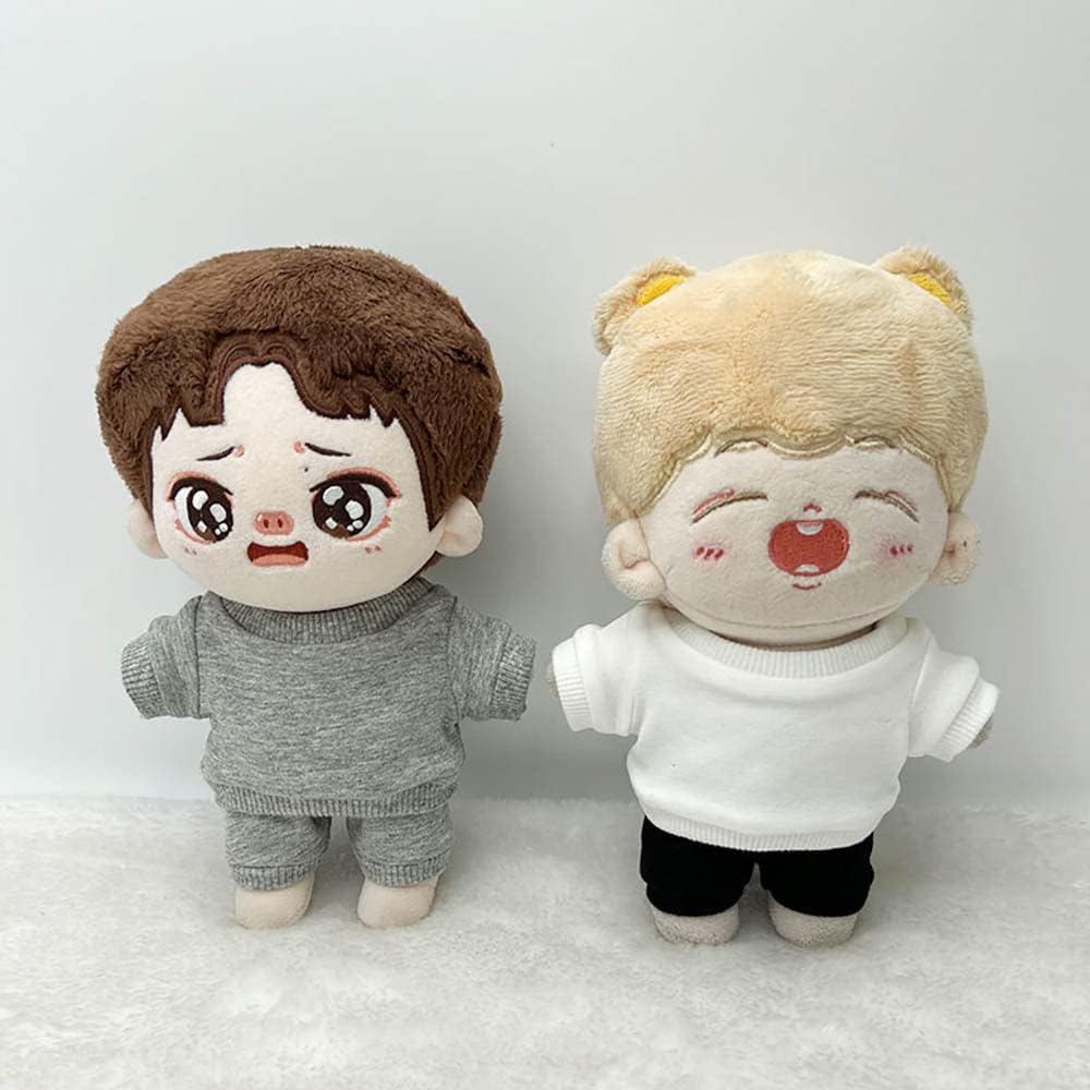 niannyyhouse 10 cm Plüsch-Puppenkleidung, Sportbekleidung, Anzüge, Sweatshirts, Hosen, Puppenkleidun